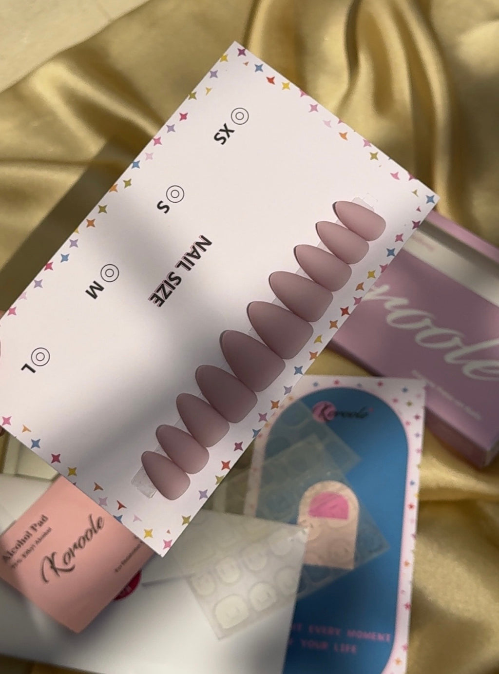 Koroole Exclusively handmade premium quality press-on Nails|With nail application kit