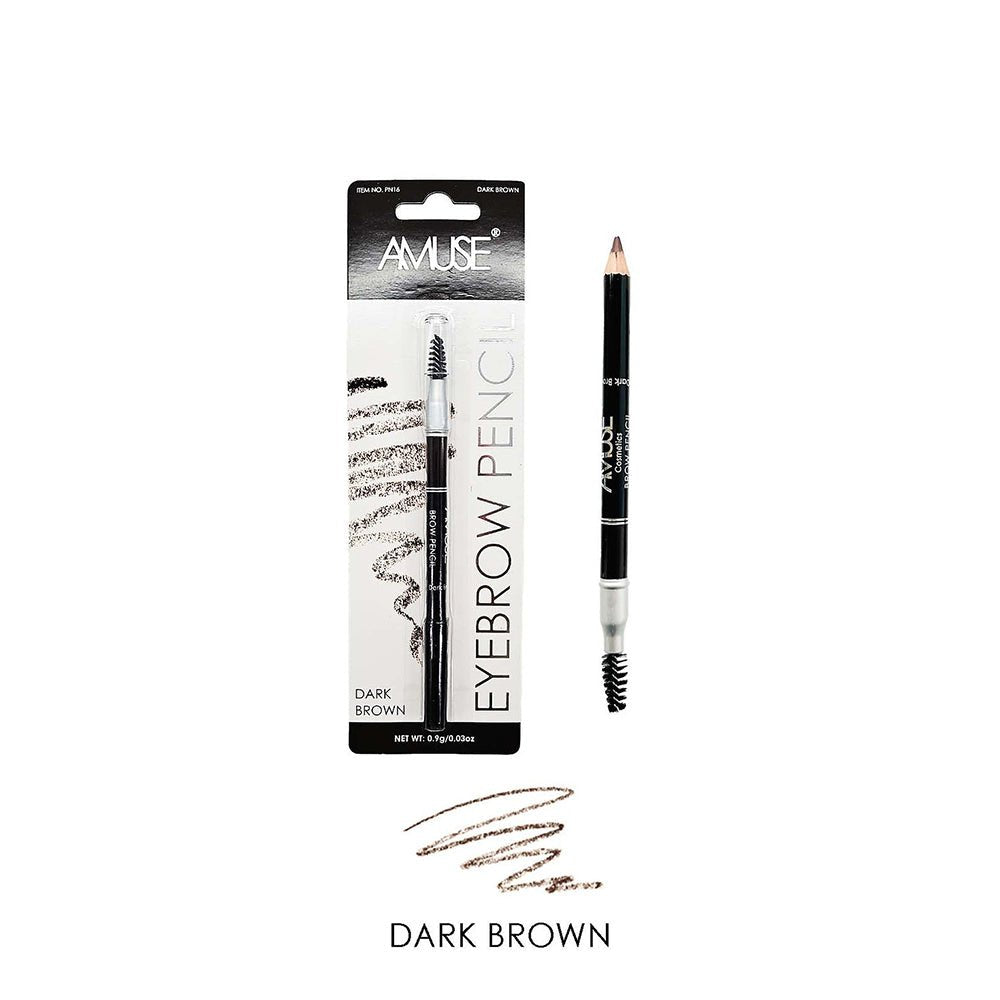 Amuse Eyebrow pencil with Spoolie| Shade Dark brown