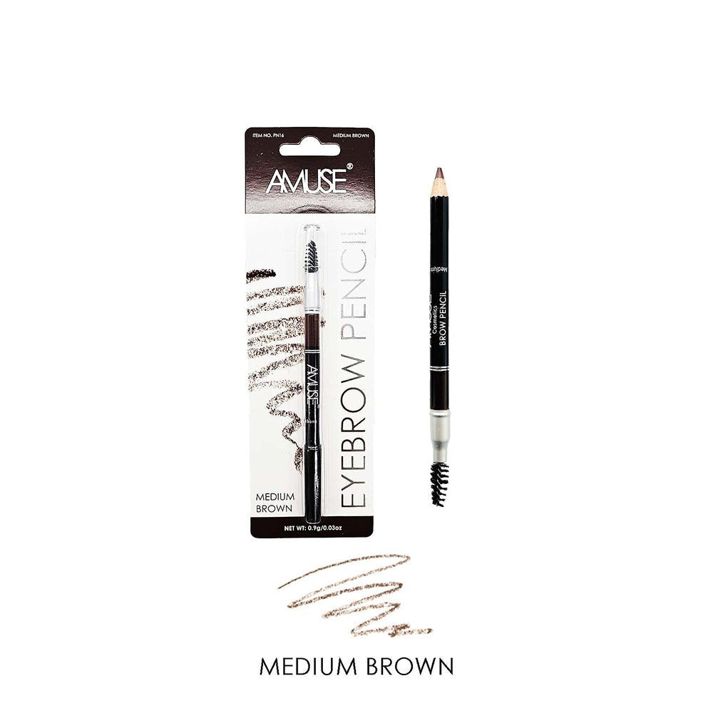 Amuse Eyebrow pencil with spoolie| Shade medium brown
