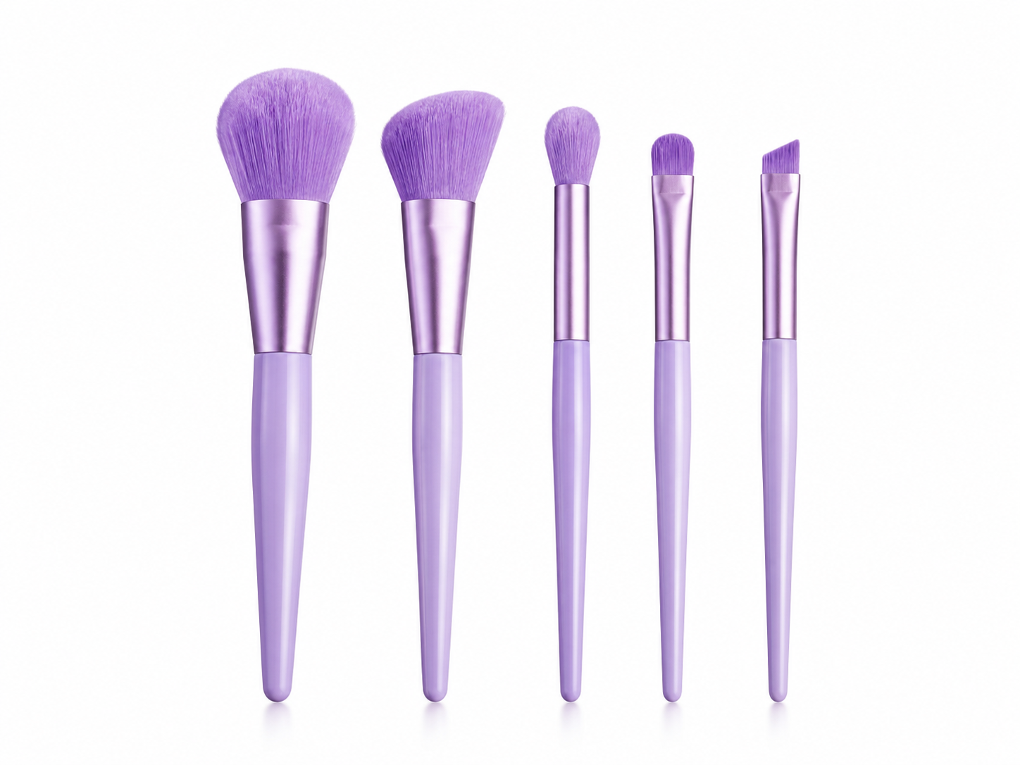 pack of 5 mini travel size brushes