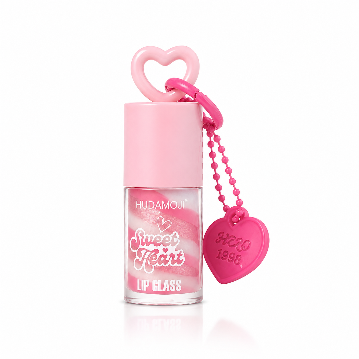Hudamoji Sweetheart Spiral lipgloss with keychain