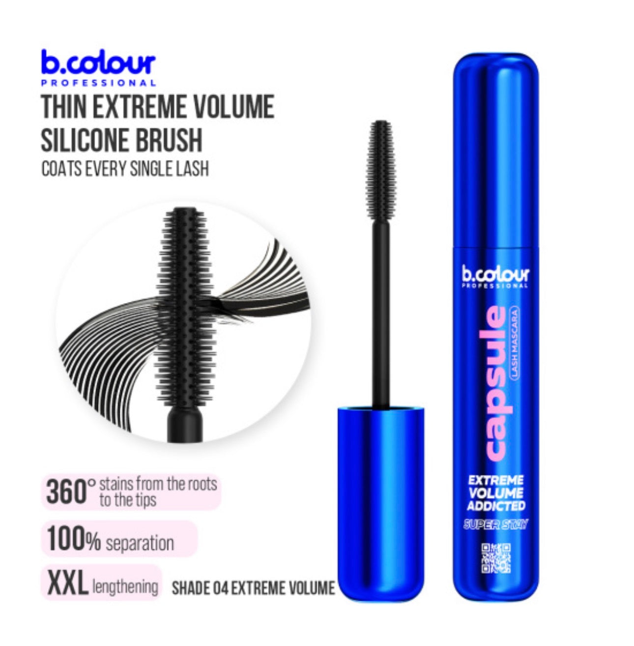 B.color Extreme volume addicted Mascara|Tubing thermo Mascara