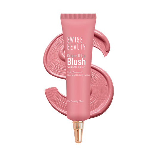 Swiss Beauty cream blush|Shade Cheeky peach