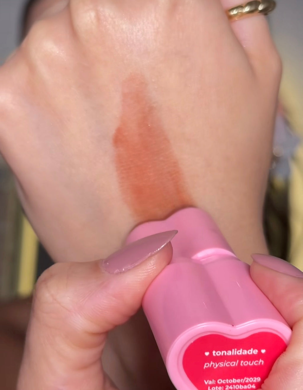 Ruby Rose heart shaped cream blush|Shade physical touch