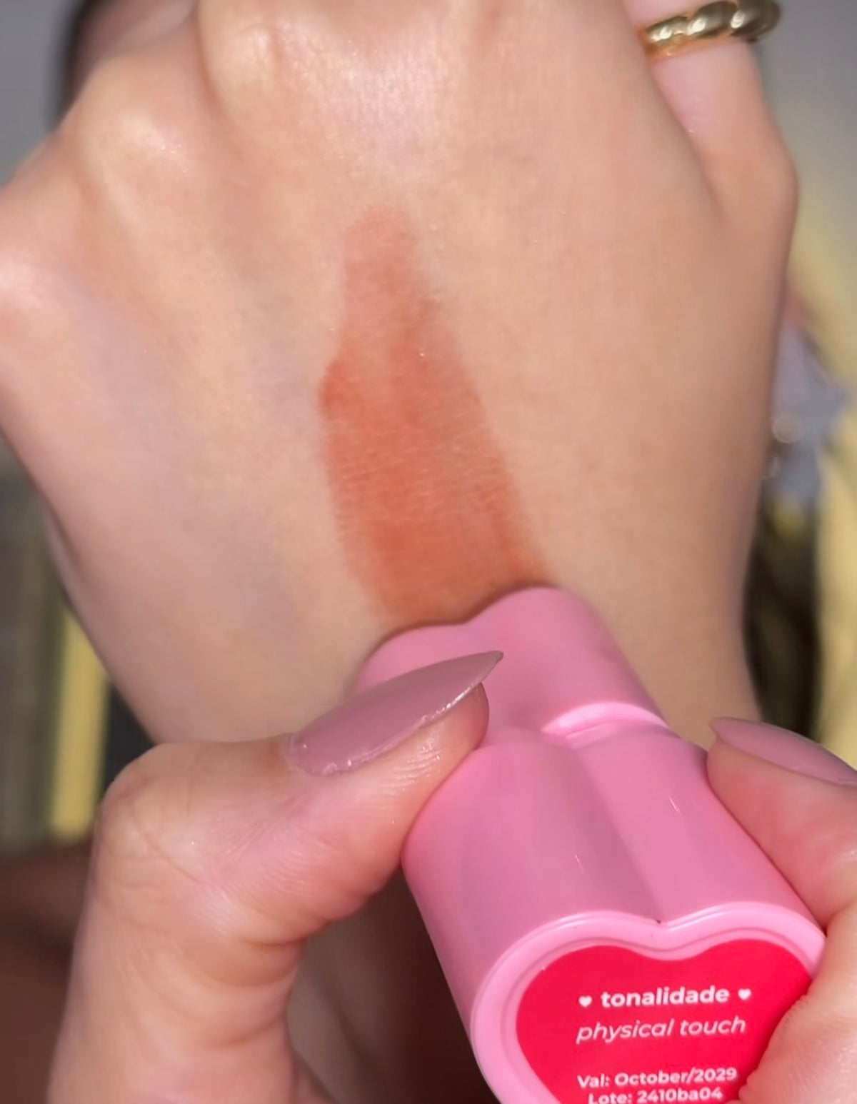 Ruby Rose heart shaped cream blush|Shade physical touch