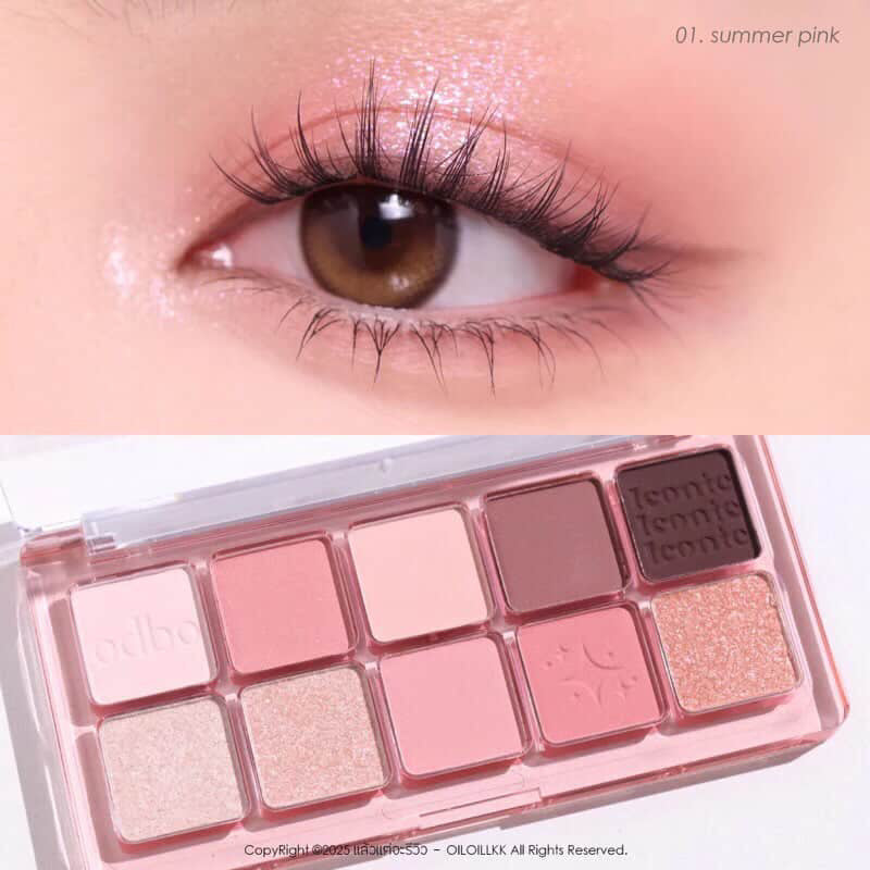 odbo eyeshadow pallate|01 Summer pink