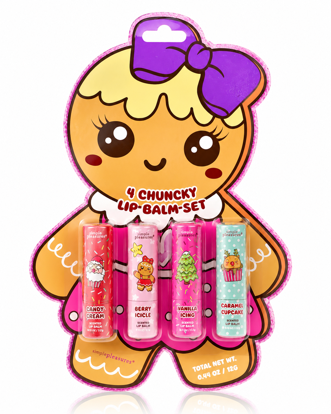 Simple pleasures scented lipbalms Gift pack of 4