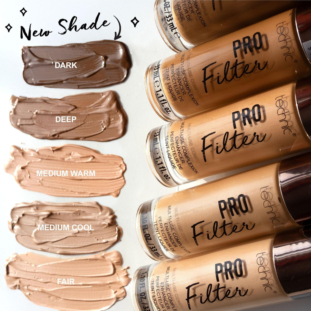 Technic pro filter foundation |Shade Medium Warm
