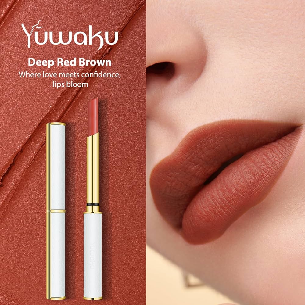YUWAKU korean brush premium brushset|3 transperant Rice Sheet Mask,2 Matte lipsticks,3 blending brushes