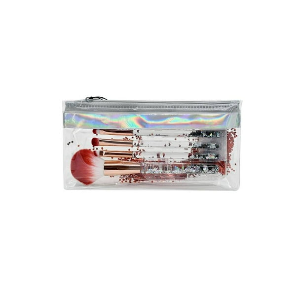 Costmetic lab Brush set of 4 with ziplock pouch