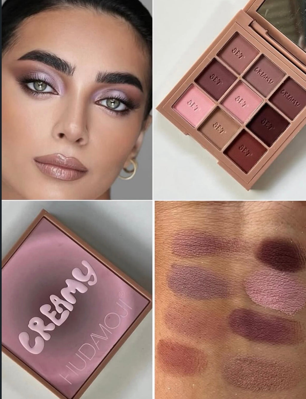 Hudamoji Creamy Eyeshadow pallate|Dupe of Huda beauty