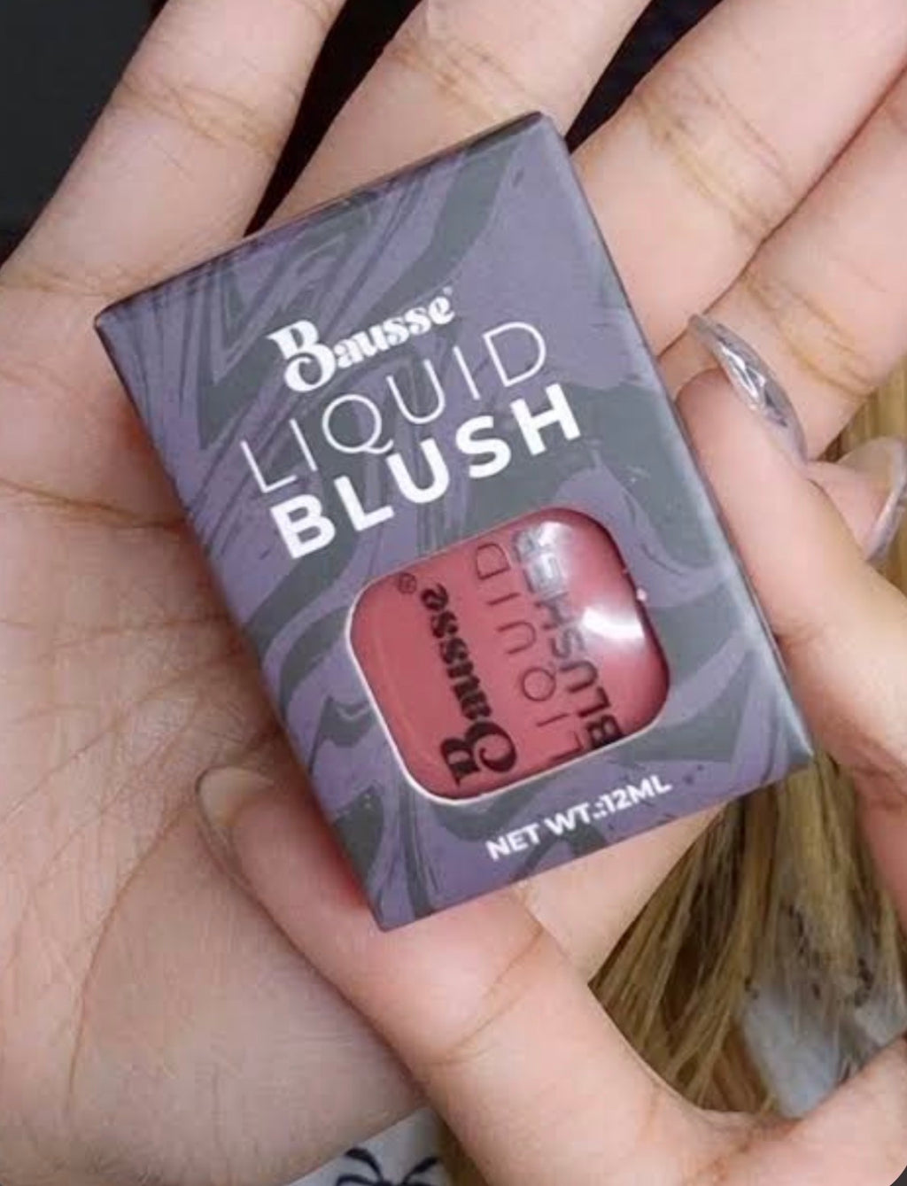 Bausse liquid blush with box|Shade plum