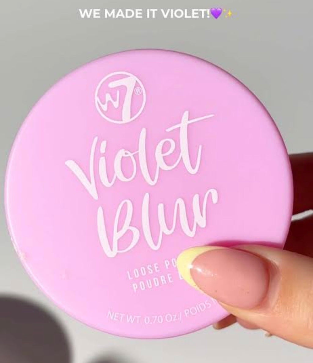 W7 voilet blur setting powder