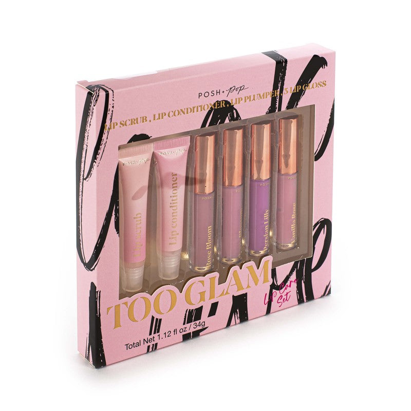 posh and pop 6 in 1 lipgloss set