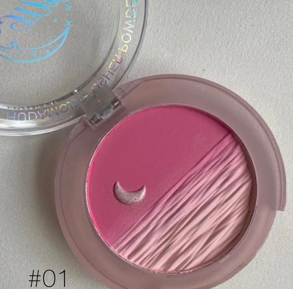 Hudamoji 2 in 1 powder blush|Shade 01
