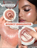 Hudamoji Glowchi bouncy highlighter with box|Shade Cherry blossom