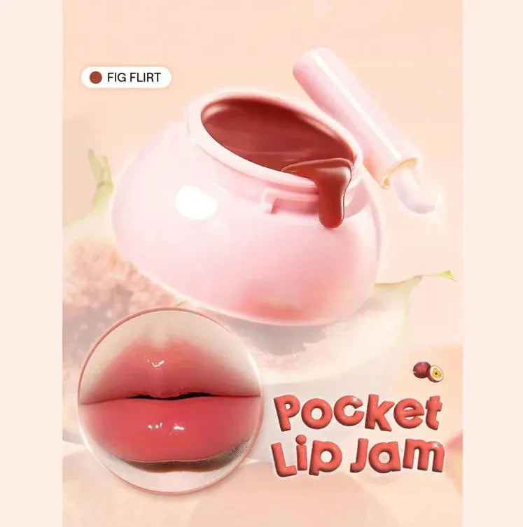 Hudamoji pocket lip jam With box|Shade Fig flirt