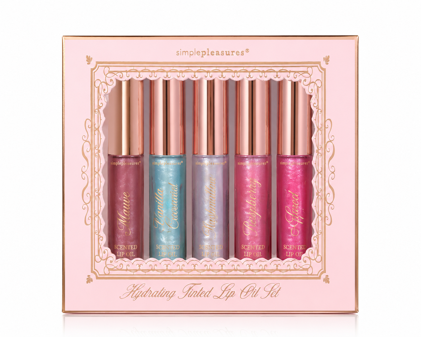 Simple pleasures pack of 5 tinted lipoils