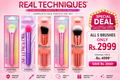 Deal of 5 Real technique limited edition brushes with boxes